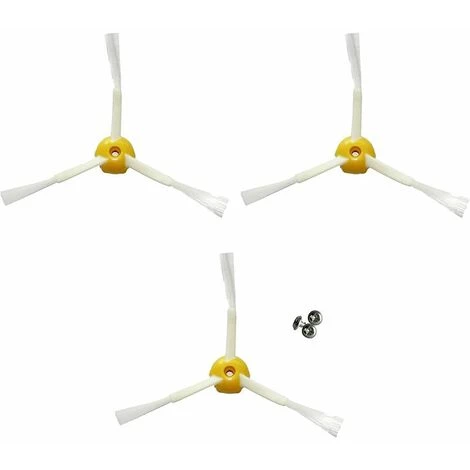 JOORRT kit pack de 3 brosses latérales pour iRobot Roomba - séries 500/600/700 JOORRT Kit Pack De 3 Brosses Latérales Pour IRobot Roomba - Séries 500/600/700 -Aspirateur et sac Soldes 61236483 1