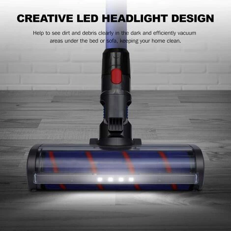 MEZHENG Brosse de nettoyage douce Accessoire de tête de nettoyage avec lumière LED Compatible avec l'aspirateur à main sans fil Dyson V11 V10 V8 V7 pour parquet MEZHENG Brosse De Nettoyage Douce Accessoire De Tête De Nettoyage Avec Lumière LED Compatible Avec L'aspirateur à Main Sans Fil Dyson V11 V10 V8 V7 Pour Parquet -Aspirateur et sac Soldes 61309975 2