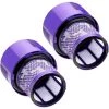MEZHENG Lot De 2 Filtres Pour Aspirateur Dyson V10 SV12 Cyclone Absolute Pro - Lavables - Filtre De Rechange SV 12 - Accessoires De Rechange - DC29