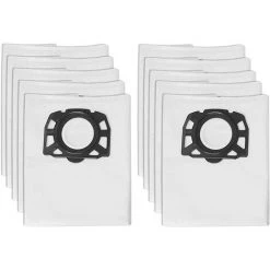MEZHENG Lot De 10 Sacs Pour Aspirateur Karcher Wd4 Wd5 Wd6 Mv4 Mv5 Mv6