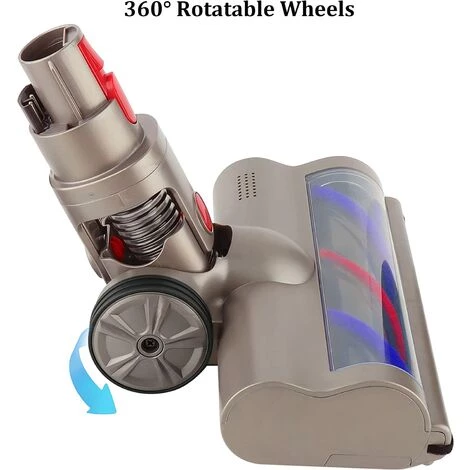 MEZHENG Tête de Nettoyeur de Brosse à Turbine Motorhead Compatible avec l'aspirateur Dyson V15 V11 V10 V8 V7 pour Nettoyer les Tapis, les Sols, les Carreaux MEZHENG Tête De Nettoyeur De Brosse à Turbine Motorhead Compatible Avec L'aspirateur Dyson V15 V11 V10 V8 V7 Pour Nettoyer Les Tapis, Les Sols, Les Carreaux -Aspirateur et sac Soldes 63799803 2