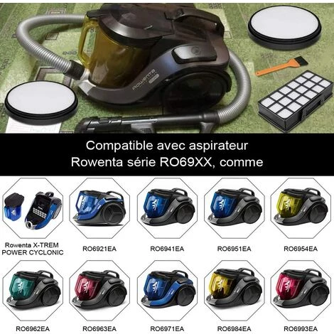 HKLFFJA Filtre Remplacement pour Rowenta X-Trem Power Cyclonic RO69XX Modèle Aspirateurs Accessoire du Système de Filtration ZR006001 HKLFFJA Filtre Remplacement Pour Rowenta X-Trem Power Cyclonic RO69XX Modèle Aspirateurs Accessoire Du Système De Filtration ZR006001 -Aspirateur et sac Soldes 63869241 5