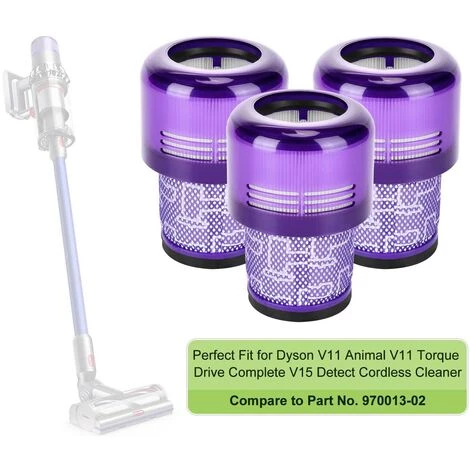 STOMO Lot de 3 Filtres pour Dyson Aspirateur V11 Absolute Extra Pro Animal Torque Drive V15 Detect Remplace # 970013-02 STOMO Lot De 3 Filtres Pour Dyson Aspirateur V11 Absolute Extra Pro Animal Torque Drive V15 Detect Remplace # 970013-02 -Aspirateur et sac Soldes 63946128 2