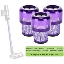 STOMO Lot De 3 Filtres Pour Dyson Aspirateur V11 Absolute Extra Pro Animal Torque Drive V15 Detect Remplace # 970013-02 2 STOMO Lot De 3 Filtres Pour Dyson Aspirateur V11 Absolute Extra Pro Animal Torque Drive V15 Detect Remplace # 970013-02 -Aspirateur et sac Soldes 63946128 3