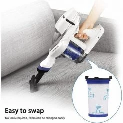 NAXUNNN Filtre De Remplacement Pour Aspirateur Rowenta Air 360 RH9037 RH9038 RH9039 RH9051WO RH9057WO RH9086WO (Alternative Au ZR009001) -Aspirateur et sac Soldes 64014456 5
