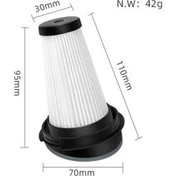 TINOR Filtre De Rechange Multicolore Pour Aspirateur Balais X-Pert 160 ZR005202（2 Pcs） -Aspirateur et sac Soldes 64028651 3