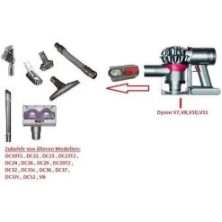 MEZHENG Adaptateur Pour Aspirateur Dyson V7, V8, V10, SV10, SV11 -Aspirateur et sac Soldes 64119454 3