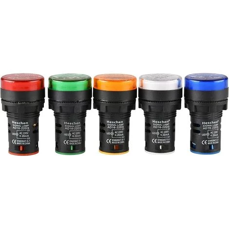 ARC-EN-CIéL Lot de 5 voyants LED lumineux indicateur AD16-22D/S - 22 mm 220 VAC 20 mA -Rouge/vert/jaune/bleu/blanc Arcenciél ARC-EN-CIéL Lot De 5 Voyants LED Lumineux Indicateur AD16-22D/S - 22 Mm 220 VAC 20 MA -Rouge/vert/jaune/bleu/blanc Arcenciél -Aspirateur et sac Soldes 64126404 2