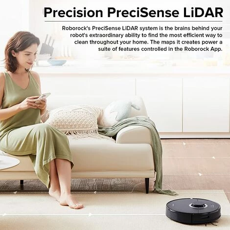 Roborock Q7 Max+ Aspirateur Robot Laveur 4200 Pa ,Robot Aspirateur à Navigation Lidar Cartographie WiFi/Alexa/APP(Noir) Roborock Q7 Max+ Aspirateur Robot Laveur 4200 Pa ,Robot Aspirateur à Navigation Lidar Cartographie WiFi/Alexa/APP(Noir) -Aspirateur et sac Soldes 64391998 4