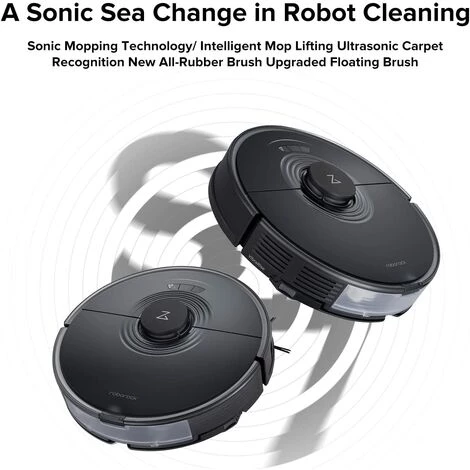 Roborock S7 Aspirateur Robot Puissant 2500Pa Robot LiDAR Navigation - APP-Noir Roborock S7 Aspirateur Robot Puissant 2500Pa Robot LiDAR Navigation - APP-Noir -Aspirateur et sac Soldes 64392000 2