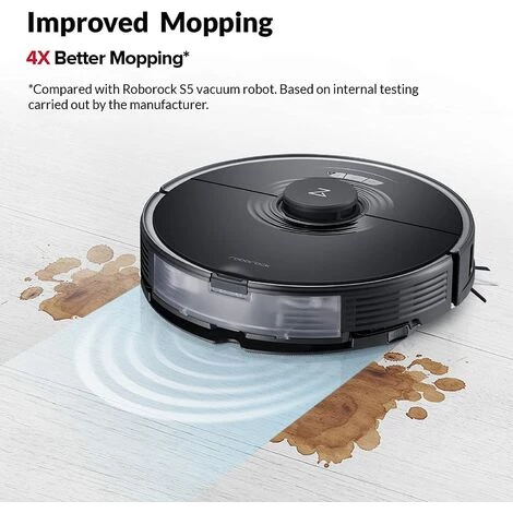 Roborock S7 Aspirateur Robot Puissant 2500Pa Robot LiDAR Navigation - APP-Noir Roborock S7 Aspirateur Robot Puissant 2500Pa Robot LiDAR Navigation - APP-Noir -Aspirateur et sac Soldes 64392000 3