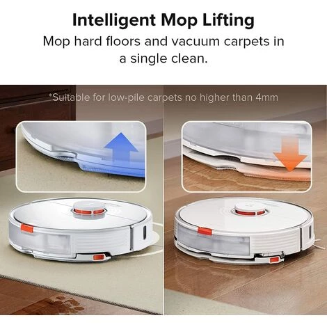 Roborock S7 Aspirateur Robot Puissant 2500Pa Robot LiDAR Navigation - APP- Blanc Roborock S7 Aspirateur Robot Puissant 2500Pa Robot LiDAR Navigation - APP- Blanc -Aspirateur et sac Soldes 64399364 5