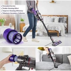 OSQI Lot De 2 Filtres De Rechange Lavables Pour Aspirateurs Dyson V10 Filtre De Rechange Dyson Pour La Série V10 SV12 4 OSQI Lot De 2 Filtres De Rechange Lavables Pour Aspirateurs Dyson V10 Filtre De Rechange Dyson Pour La Série V10 SV12 -Aspirateur et sac Soldes 65506227 5