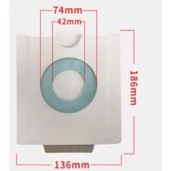 ELLE Lot De 2 Sacs D'aspirateur Pour Aspirateur Festool CT36E CT CTM26 -Aspirateur et sac Soldes 65532970 3