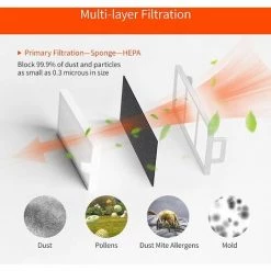 PESCE Brosse Principale à Rouleau Pour Aspirateur Ultenic T10 Avec Filtre HEPA 4 PESCE Brosse Principale à Rouleau Pour Aspirateur Ultenic T10 Avec Filtre HEPA -Aspirateur et sac Soldes 65584352 5