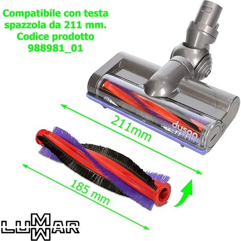 MEZHENG Rouleau brosse aspirateur 185 mm compatible avec Dyson V6 Animal V6 Fluffy DC58 DC59 DC62 SV03 SV073 963830-01 Cylindre rotatif de remplacement pour moteur de tête de moteur (185 mm) MEZHENG Rouleau Brosse Aspirateur 185 Mm Compatible Avec Dyson V6 Animal V6 Fluffy DC58 DC59 DC62 SV03 SV073 963830-01 Cylindre Rotatif De Remplacement Pour Moteur De Tête De Moteur (185 Mm) -Aspirateur et sac Soldes 65671551 2