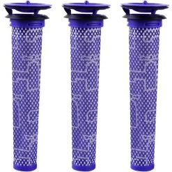 FVO Filtre Pour Dyson V8 V7 V6 DC62 Aspirateur #DY-965661-01, Keepow® Filtre Mélange De Matériaux Standard Bleue, Lot De 3