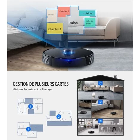 PROSCENIC M7 PRO Aspirateur robot intelligent 2 en 1 avec collecteur automatique de poussières Aspiration et lavage Navigation laser PROSCENIC M7 PRO Aspirateur Robot Intelligent 2 En 1 Avec Collecteur Automatique De Poussières Aspiration Et Lavage Navigation Laser -Aspirateur et sac Soldes 66543026 3