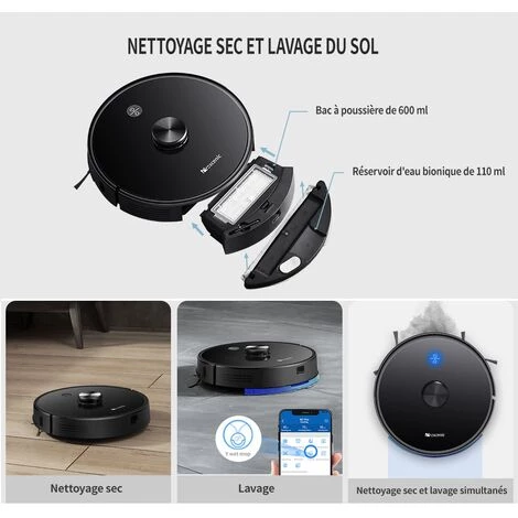 PROSCENIC M7 PRO Aspirateur robot intelligent 2 en 1 avec collecteur automatique de poussières Aspiration et lavage Navigation laser PROSCENIC M7 PRO Aspirateur Robot Intelligent 2 En 1 Avec Collecteur Automatique De Poussières Aspiration Et Lavage Navigation Laser -Aspirateur et sac Soldes 66543026 5