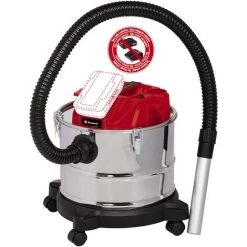 Einhell Aspirateur à Cendres Sans Fil TE-AV 18/15 Li C-Solo Power X-Change (18 V, Puissance D’aspiration De 100 Mbar, Cuve De 15 L) Livré Sans Batterie Et Sans Chargeur