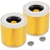 DONTODENT Starlight Lot De 2 Filtres à Cartouche Pour Wd3 Premium Wd2 Wd3 Wd3p Wd3 Mv2 Mv3 Filtre Wd3 Filtre De Rechange Pour Aspirateur Krcher 6.414-552.0/6414552