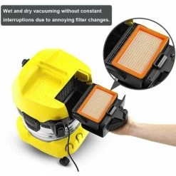 QERSTA Lot De 2 Filtres Plissés Plats Compatibles Avec Les Aspirateurs Multi-Usages Kärcher Mv4 / Mv5 / Mv6 / Wd4 / Wd5 / Wd6. 3 QERSTA Lot De 2 Filtres Plissés Plats Compatibles Avec Les Aspirateurs Multi-Usages Kärcher Mv4 / Mv5 / Mv6 / Wd4 / Wd5 / Wd6. -Aspirateur et sac Soldes 67874088 4